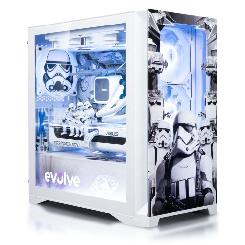 Комп'ютер EVOLVE SpecialPart StarWars:White Order (EVSP-SWWOR780X3DN507-D532S1TBK) White купити в Україні: Київ, Львів, Хмельницький, Тернопіль, Івано-Франківськ | Низька ціна, відгуки, характеристики від TELEMART фото