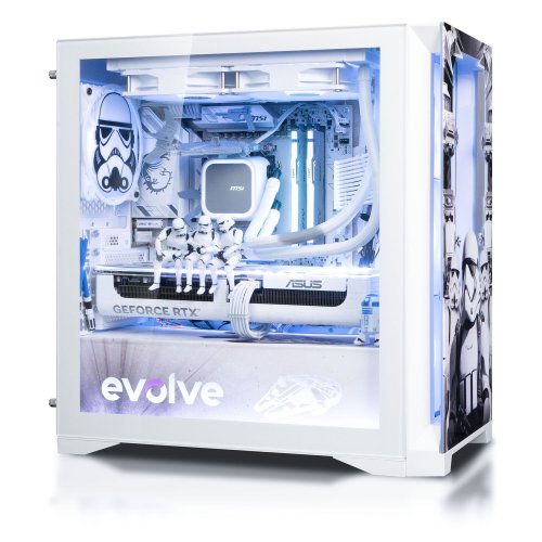 Комп'ютер EVOLVE SpecialPart StarWars:White Order (EVSP-SWWOR780X3DN507-D532S1TBK) White купити в Україні: Київ, Львів, Хмельницький, Тернопіль, Івано-Франківськ | Низька ціна, відгуки, характеристики від TELEMART фото