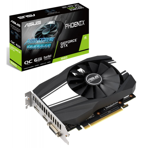 Видеокарта Asus GeForce GTX 1660 Phoenix OC 6144MB (PH-GTX1660-O6G) (Восстановлено продавцом, 851716) купить в Украине: Киев, Днепр, Харьков, Одесса  | Проверка совместимости, низкая цена, отзывы, характеристики от TELEMART фото