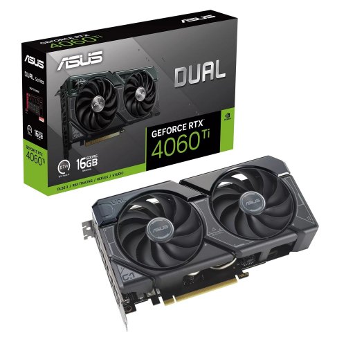 Відеокарта Asus GeForce RTX 4060 Ti Dual 16384MB (DUAL-RTX4060TI-16G) (Відновлено продавцем, 851719) купити в Україні: Київ, Львів, Хмельницький, Тернопіль, Івано-Франківськ | Перевірка сумісності, низька ціна, відгуки, характеристики від TELEMART фото