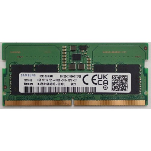 Озу Samsung SODIMM DDR5 8GB 4800Mhz (M425R1GB4BB0-CQKOL) (Восстановлено продавцом, 851816) купить в Украине: Киев, Днепр, Харьков, Одесса  | Проверка совместимости, низкая цена, отзывы, характеристики от TELEMART фото