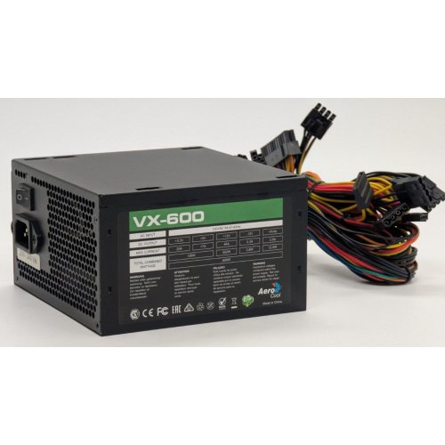 Блок питания Aerocool Value Series 600W (VX-600) (Восстановлено продавцом, 851966) купить в Украине: Киев, Днепр, Харьков, Одесса  | Проверка совместимости, низкая цена, отзывы, характеристики от TELEMART фото