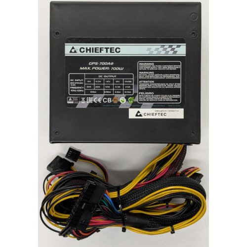 Блок живлення CHIEFTEC Smart 700W (GPS-700A8) (Відновлено продавцем, 851970) купити в Україні: Київ, Львів, Хмельницький, Тернопіль, Івано-Франківськ | Перевірка сумісності, низька ціна, відгуки, характеристики від TELEMART фото