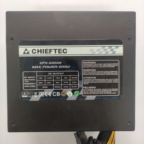 Блок живлення CHIEFTEC Smart 600W (GPS-600A8) (Відновлено продавцем, 851997) купити в Україні: Київ, Львів, Хмельницький, Тернопіль, Івано-Франківськ | Перевірка сумісності, низька ціна, відгуки, характеристики від TELEMART фото