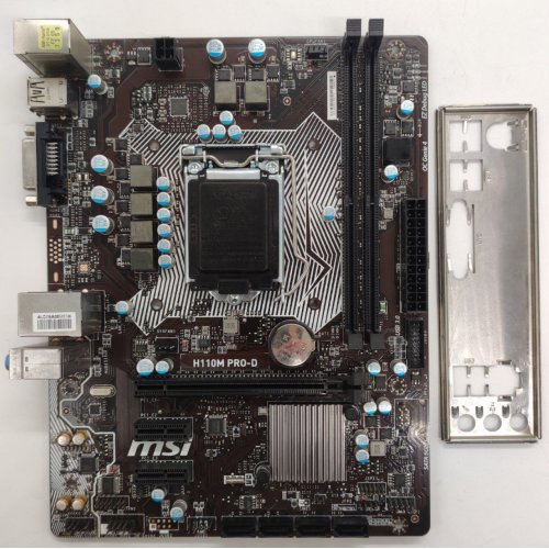 Материнська плата MSI H110M PRO-D (s1151, Intel H110) (Відновлено продавцем, 852003) купити в Україні: Київ, Львів, Хмельницький, Тернопіль, Івано-Франківськ | Перевірка сумісності, низька ціна, відгуки, характеристики від TELEMART фото