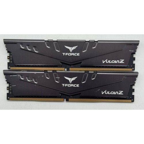 Озу Team DDR4 16GB (2x8GB) 3200Mhz Vulcan Z Gray (TLZGD416G3200HC16FDC01) (Восстановлено продавцом, 852097) купить в Украине: Киев, Днепр, Харьков, Одесса  | Проверка совместимости, низкая цена, отзывы, характеристики от TELEMART фото