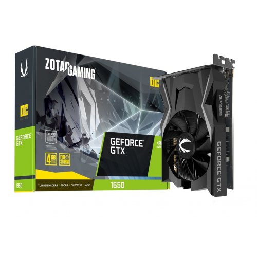 Відеокарта Zotac Gaming GeForce GTX 1650 OC 4096MB (ZT-T16520F-10L) (Відновлено продавцем, 852105) купити в Україні: Київ, Львів, Хмельницький, Тернопіль, Івано-Франківськ | Перевірка сумісності, низька ціна, відгуки, характеристики від TELEMART фото