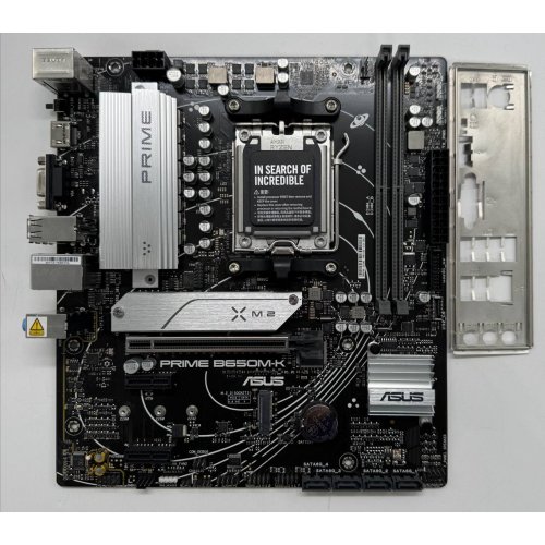 Материнська плата Asus PRIME B650M-K (sAM5, AMD B650) (Відновлено продавцем, 852109) купити в Україні: Київ, Львів, Хмельницький, Тернопіль, Івано-Франківськ | Перевірка сумісності, низька ціна, відгуки, характеристики від TELEMART фото