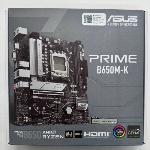 Материнська плата Asus PRIME B650M-K (sAM5, AMD B650) (Відновлено продавцем, 852109) купити в Україні: Київ, Львів, Хмельницький, Тернопіль, Івано-Франківськ | Перевірка сумісності, низька ціна, відгуки, характеристики від TELEMART фото