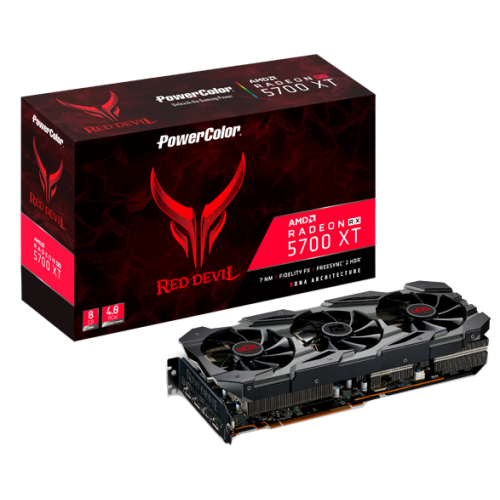 Відеокарта PowerColor Radeon RX 5700 XT Red Devil 8192MB (AXRX 5700XT 8GBD6-3DHE/OC) (Відновлено продавцем, 852136) купити в Україні: Київ, Львів, Хмельницький, Тернопіль, Івано-Франківськ | Перевірка сумісності, низька ціна, відгуки, характеристики від TELEMART фото