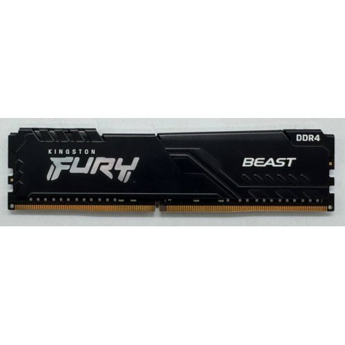 Озп Kingston DDR4 16GB 3200Mhz FURY Beast Black (KF432C16BB1/16) (Відновлено продавцем, 852156) купити в Україні: Київ, Львів, Хмельницький, Тернопіль, Івано-Франківськ | Перевірка сумісності, низька ціна, відгуки, характеристики від TELEMART фото