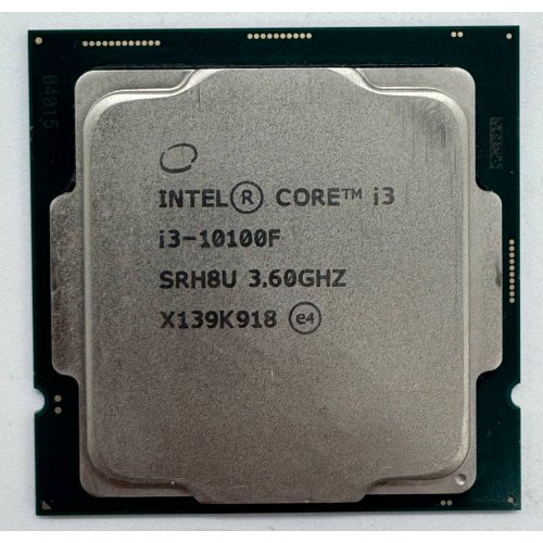 Процесор Intel Core i3-10100F 3.6(4.3)GHz 6MB s1200 Tray (CM8070104291318) (Відновлено продавцем, 852170) купити в Україні: Київ, Львів, Хмельницький, Тернопіль, Івано-Франківськ | Перевірка сумісності, низька ціна, відгуки, характеристики від TELEMART фото