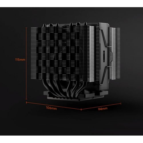 Кулер PCCooler TR620M X Black купити в Україні: Київ, Львів, Хмельницький, Тернопіль, Івано-Франківськ | Перевірка сумісності, низька ціна, відгуки, характеристики від TELEMART фото