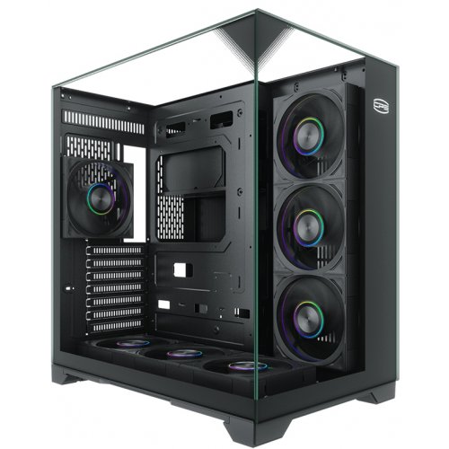 Корпус PCCooler C3 M500 Tempered Glass без БП Black купить в Украине: Киев, Днепр, Харьков, Одесса  | Проверка совместимости, низкая цена, отзывы, характеристики от TELEMART фото