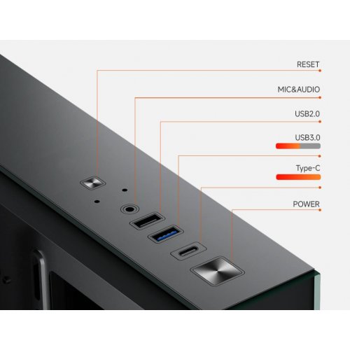 Корпус PCCooler C3 M500 Tempered Glass без БП Black купить в Украине: Киев, Днепр, Харьков, Одесса  | Проверка совместимости, низкая цена, отзывы, характеристики от TELEMART фото