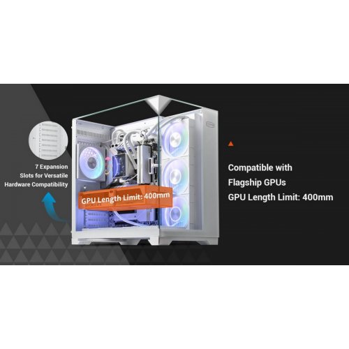 Корпус PCCooler C3 M500 Tempered Glass без БП Black купить в Украине: Киев, Днепр, Харьков, Одесса  | Проверка совместимости, низкая цена, отзывы, характеристики от TELEMART фото
