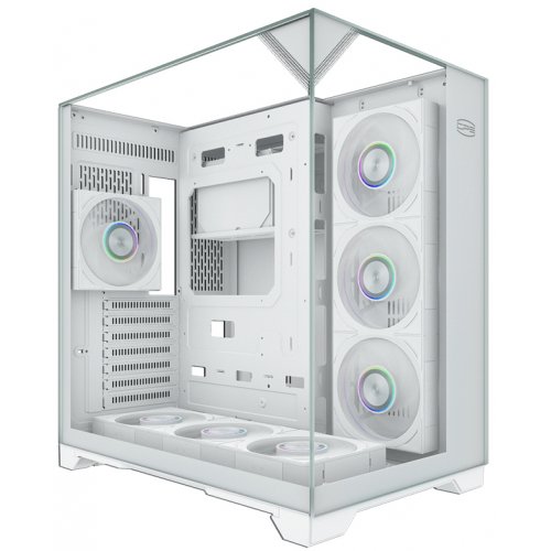 Корпус PCCooler C3 M500 Tempered Glass без БП White купить в Украине: Киев, Днепр, Харьков, Одесса  | Проверка совместимости, низкая цена, отзывы, характеристики от TELEMART фото