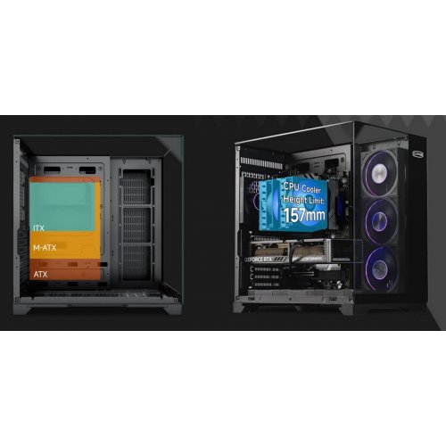 Корпус PCCooler C3 M500 Tempered Glass без БП White купить в Украине: Киев, Днепр, Харьков, Одесса  | Проверка совместимости, низкая цена, отзывы, характеристики от TELEMART фото