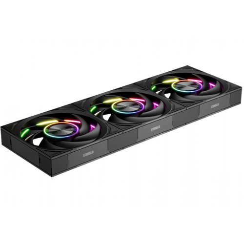 Набір кулерів для корпусу PCCooler F7 X120 ARGB 3 in 1 Black купити в Україні: Київ, Львів, Хмельницький, Тернопіль, Івано-Франківськ | Перевірка сумісності, низька ціна, відгуки, характеристики від TELEMART фото