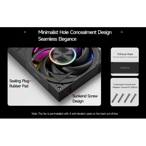 Набір кулерів для корпусу PCCooler F7 X120 ARGB 3 in 1 Black купити в Україні: Київ, Львів, Хмельницький, Тернопіль, Івано-Франківськ | Перевірка сумісності, низька ціна, відгуки, характеристики від TELEMART фото