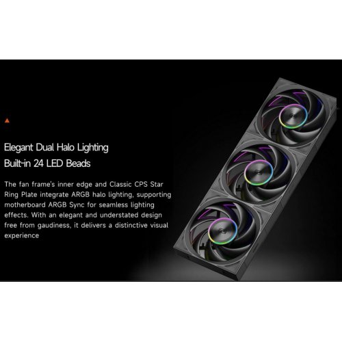 Набір кулерів для корпусу PCCooler F7 X120 ARGB 3 in 1 Black купити в Україні: Київ, Львів, Хмельницький, Тернопіль, Івано-Франківськ | Перевірка сумісності, низька ціна, відгуки, характеристики від TELEMART фото