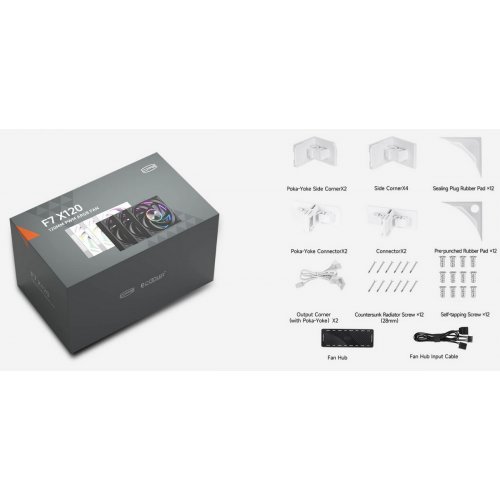 Набір кулерів для корпусу PCCooler F7 X120 ARGB 3 in 1 White купити в Україні: Київ, Львів, Хмельницький, Тернопіль, Івано-Франківськ | Перевірка сумісності, низька ціна, відгуки, характеристики від TELEMART фото