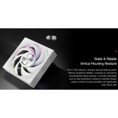 Набір кулерів для корпусу PCCooler F7 X120 ARGB 3 in 1 White купити в Україні: Київ, Львів, Хмельницький, Тернопіль, Івано-Франківськ | Перевірка сумісності, низька ціна, відгуки, характеристики від TELEMART фото