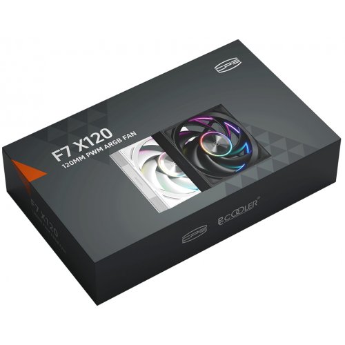 Кулер для корпуса PCCooler F7 X120 ARGB Black купити в Україні: Київ, Львів, Хмельницький, Тернопіль, Івано-Франківськ | Перевірка сумісності, низька ціна, відгуки, характеристики від TELEMART фото