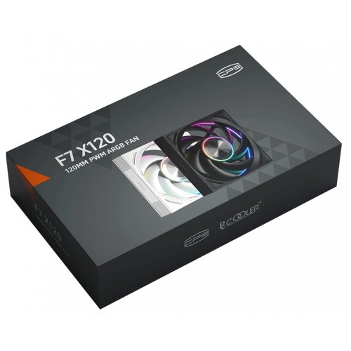 Кулер для корпуса PCCooler F7 X120 ARGB White купити в Україні: Київ, Львів, Хмельницький, Тернопіль, Івано-Франківськ | Перевірка сумісності, низька ціна, відгуки, характеристики від TELEMART фото