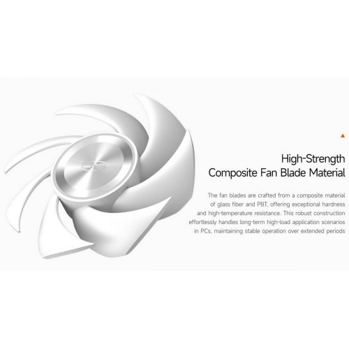 Кулер для корпуса PCCooler F7 X120 ARGB White купити в Україні: Київ, Львів, Хмельницький, Тернопіль, Івано-Франківськ | Перевірка сумісності, низька ціна, відгуки, характеристики від TELEMART фото