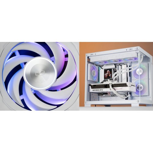 Кулер для корпуса PCCooler F7 X120 ARGB White купити в Україні: Київ, Львів, Хмельницький, Тернопіль, Івано-Франківськ | Перевірка сумісності, низька ціна, відгуки, характеристики від TELEMART фото