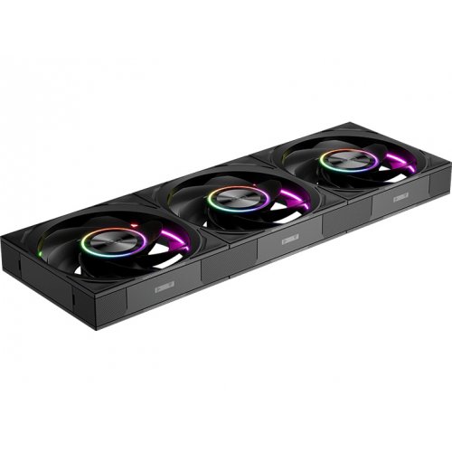 Набір кулерів для корпусу PCCooler F7 X120R ARGB 3 in 1 Black купити в Україні: Київ, Львів, Хмельницький, Тернопіль, Івано-Франківськ | Перевірка сумісності, низька ціна, відгуки, характеристики від TELEMART фото