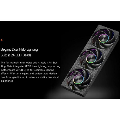 Набір кулерів для корпусу PCCooler F7 X120R ARGB 3 in 1 Black купити в Україні: Київ, Львів, Хмельницький, Тернопіль, Івано-Франківськ | Перевірка сумісності, низька ціна, відгуки, характеристики від TELEMART фото