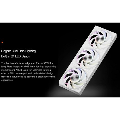 Набір кулерів для корпусу PCCooler F7 X120R ARGB 3 in 1 White купити в Україні: Київ, Львів, Хмельницький, Тернопіль, Івано-Франківськ | Перевірка сумісності, низька ціна, відгуки, характеристики від TELEMART фото