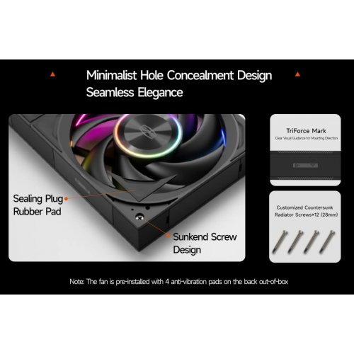 Кулер для корпуса PCCooler F7 X120R ARGB Black купити в Україні: Київ, Львів, Хмельницький, Тернопіль, Івано-Франківськ | Перевірка сумісності, низька ціна, відгуки, характеристики від TELEMART фото