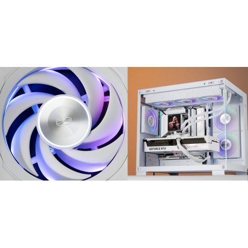 Кулер для корпуса PCCooler F7 X120R ARGB White купити в Україні: Київ, Львів, Хмельницький, Тернопіль, Івано-Франківськ | Перевірка сумісності, низька ціна, відгуки, характеристики від TELEMART фото