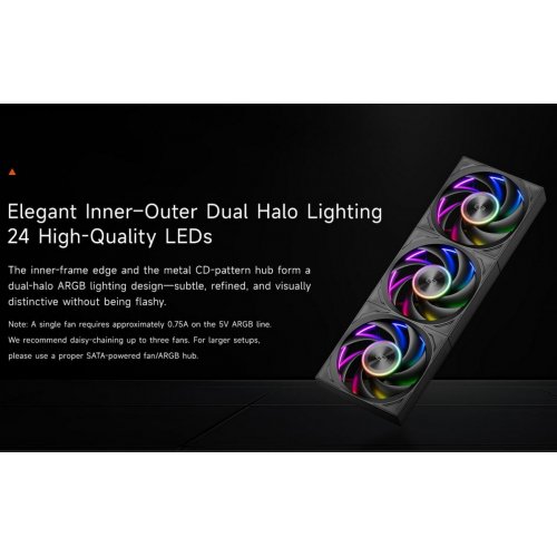 Набір кулерів для корпусу PCCooler F7 X120B ARGB 3 in 1 Black купити в Україні: Київ, Львів, Хмельницький, Тернопіль, Івано-Франківськ | Перевірка сумісності, низька ціна, відгуки, характеристики від TELEMART фото