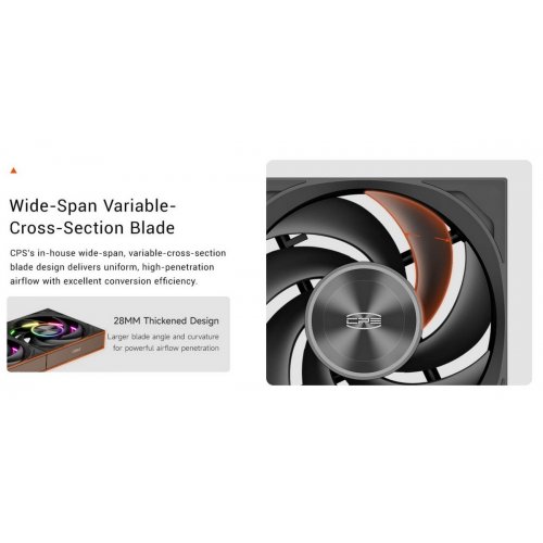 Кулер для корпуса PCCooler F7 X120B ARGB Black купити в Україні: Київ, Львів, Хмельницький, Тернопіль, Івано-Франківськ | Перевірка сумісності, низька ціна, відгуки, характеристики від TELEMART фото