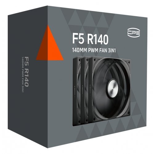 Набір кулерів для корпусу PCCooler F5 R140 3 in 1 Black купити в Україні: Київ, Львів, Хмельницький, Тернопіль, Івано-Франківськ | Перевірка сумісності, низька ціна, відгуки, характеристики від TELEMART фото