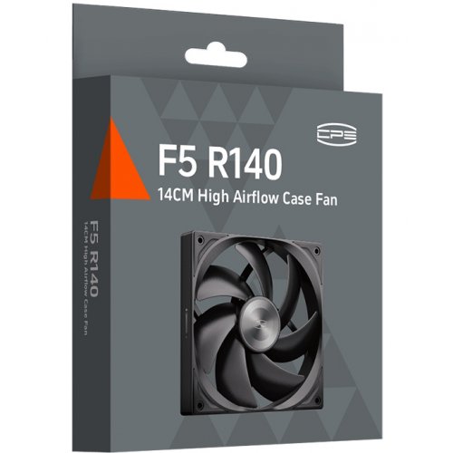 Кулер для корпуса PCCooler F5 R140 Black купити в Україні: Київ, Львів, Хмельницький, Тернопіль, Івано-Франківськ | Перевірка сумісності, низька ціна, відгуки, характеристики від TELEMART фото