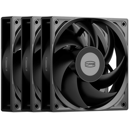 Набір кулерів для корпусу PCCooler F3 S120 3 in 1 Black купити в Україні: Київ, Львів, Хмельницький, Тернопіль, Івано-Франківськ | Перевірка сумісності, низька ціна, відгуки, характеристики від TELEMART фото