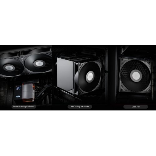 Набір кулерів для корпусу PCCooler F3 S120 3 in 1 Black купити в Україні: Київ, Львів, Хмельницький, Тернопіль, Івано-Франківськ | Перевірка сумісності, низька ціна, відгуки, характеристики від TELEMART фото