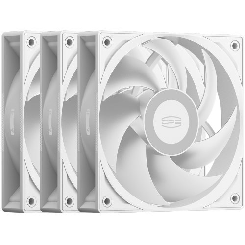 Набір кулерів для корпусу PCCooler F3 S120 3 in 1 White купити в Україні: Київ, Львів, Хмельницький, Тернопіль, Івано-Франківськ | Перевірка сумісності, низька ціна, відгуки, характеристики від TELEMART фото