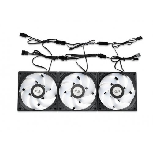 Набір кулерів для корпусу PCCooler F3 S120 ARGB 3 in 1 White купити в Україні: Київ, Львів, Хмельницький, Тернопіль, Івано-Франківськ | Перевірка сумісності, низька ціна, відгуки, характеристики від TELEMART фото