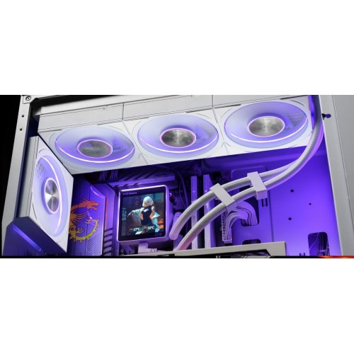 Кулер для корпуса PCCooler F7 X120B ARGB White купити в Україні: Київ, Львів, Хмельницький, Тернопіль, Івано-Франківськ | Перевірка сумісності, низька ціна, відгуки, характеристики від TELEMART фото