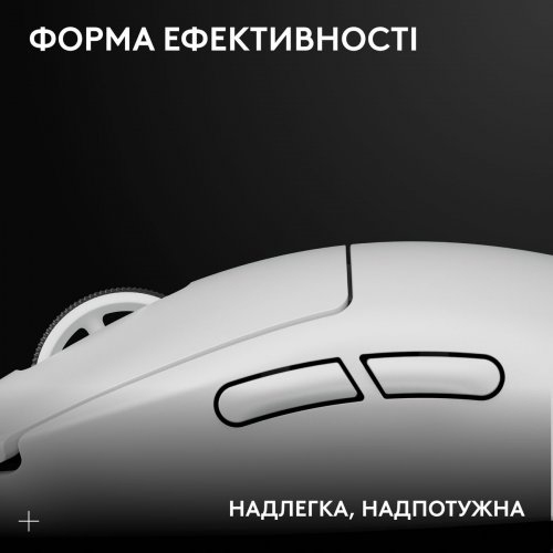 Уцінка миша Logitech G Pro X Superlight 2 Lightspeed Wireless (910-006638) White (Сліди використання, 852328) купити в Україні: Київ, Львів, Хмельницький, Тернопіль, Івано-Франківськ | Низька ціна, відгуки, характеристики від TELEMART фото