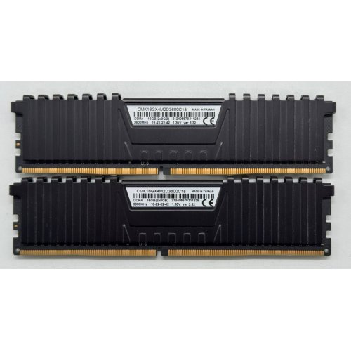 Озу Corsair DDR4 16GB (2x8GB) 3600Mhz Vengeance LPX Black (CMK16GX4M2Z3600C18) (Восстановлено продавцом, 852335) купить в Украине: Киев, Днепр, Харьков, Одесса  | Проверка совместимости, низкая цена, отзывы, характеристики от TELEMART фото