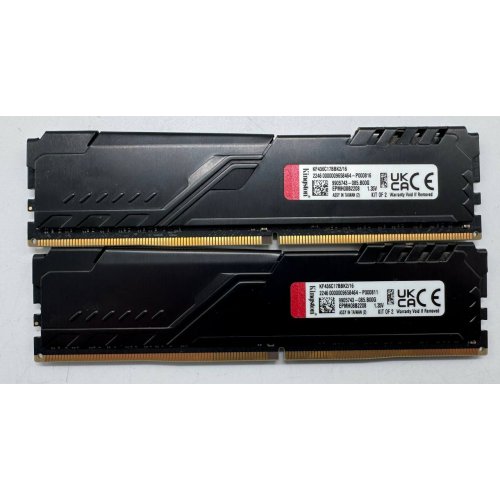 Озп Kingston DDR4 16GB (2x8GB) 3600Mhz FURY Beast Black (KF436C17BBK2/16) (Відновлено продавцем, 852347) купити в Україні: Київ, Львів, Хмельницький, Тернопіль, Івано-Франківськ | Перевірка сумісності, низька ціна, відгуки, характеристики від TELEMART фото