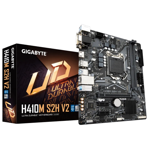 Материнська плата Gigabyte H410M S2H V2 (s1200, Intel H410) (Відновлено продавцем, 852349) купити в Україні: Київ, Львів, Хмельницький, Тернопіль, Івано-Франківськ | Перевірка сумісності, низька ціна, відгуки, характеристики від TELEMART фото