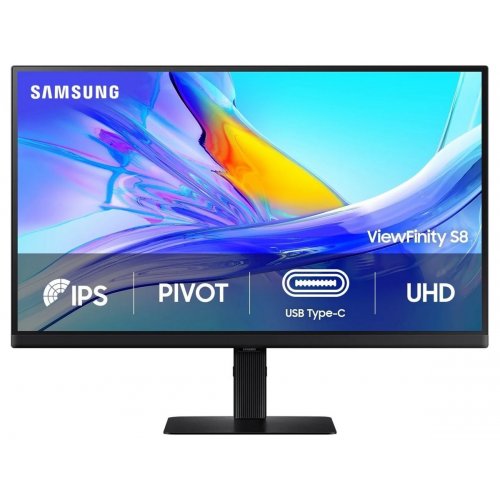 Монитор Samsung 27" ViewFinity S8 S80UD (LS27D804UAIXUA) Black купить в Украине: Киев, Днепр, Харьков, Одесса  | Низкая цена, отзывы, характеристики от TELEMART фото